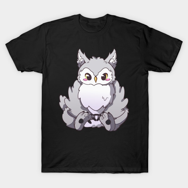 Cute Owl Bear T-Shirt by Necropolis by Night